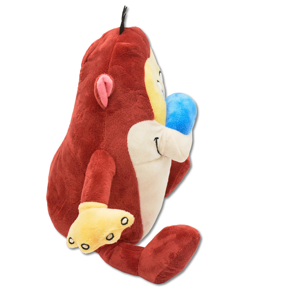 Dog Toy Squeaker Plush - The Ren and Stimpy Show Stimpy Full Body Pose | HT Animal Supply