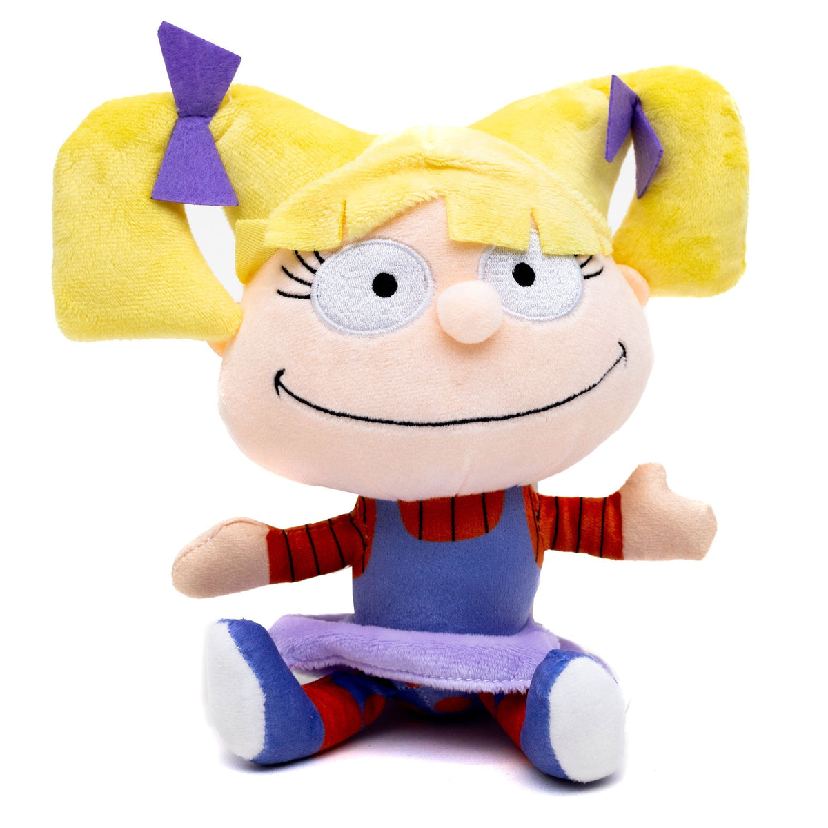 Dog Toy Squeaker Plush - Rugrats Angelica Pickles Full Body Sitting Pose 