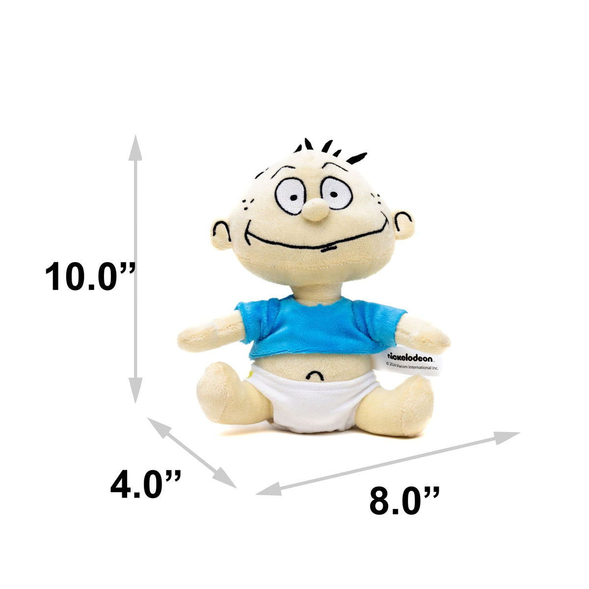 Dog Toy Squeaker Plush - Rugrats Tommy Pickles Full Body Sitting Pose 