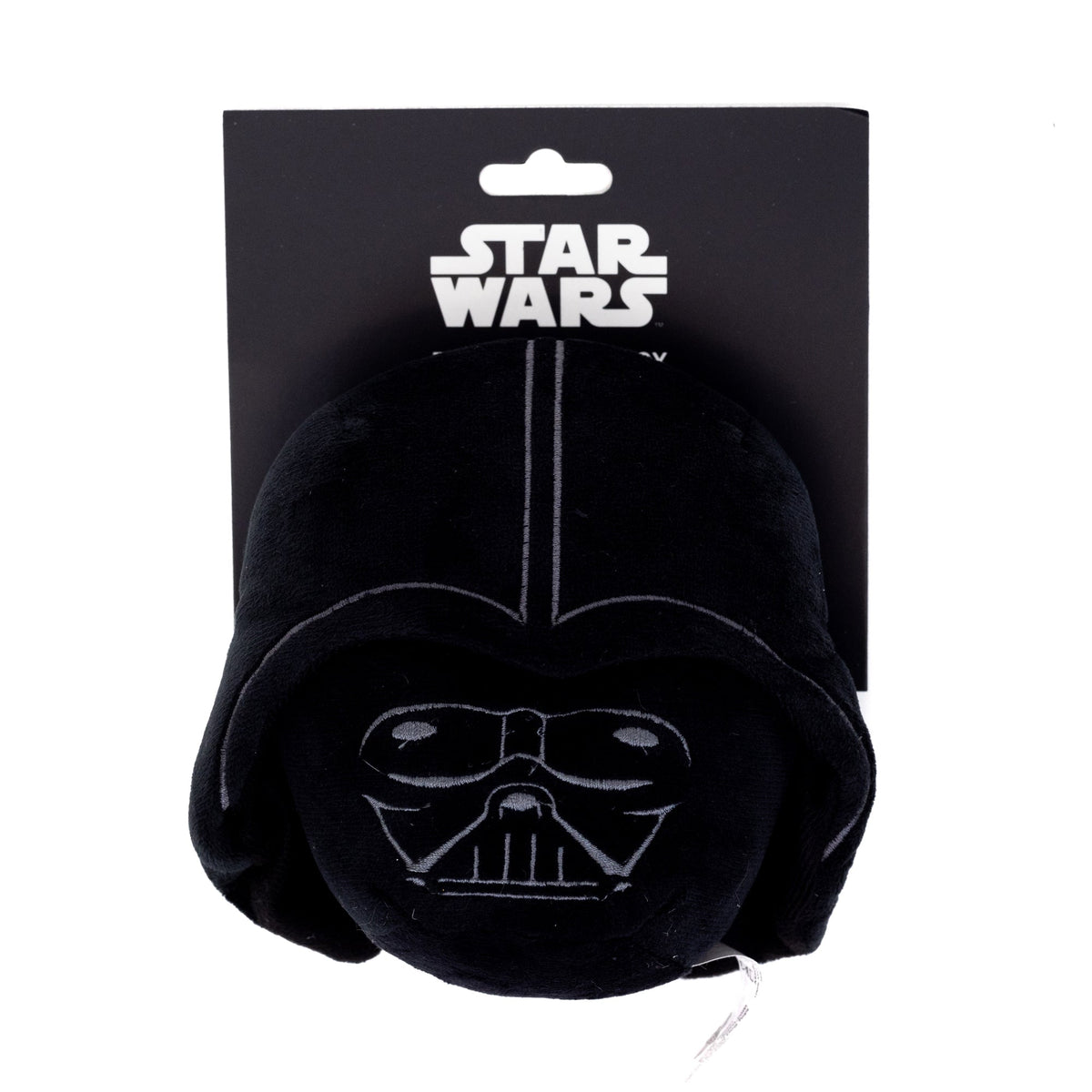 Dog Toy Squeaker Plush - Darth Vader Helmet Black 