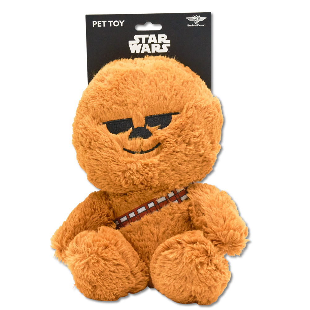 Dog Toy Squeaker Plush - Star Wars Chibi Chewbacca Sitting Pose | HT Animal Supply
