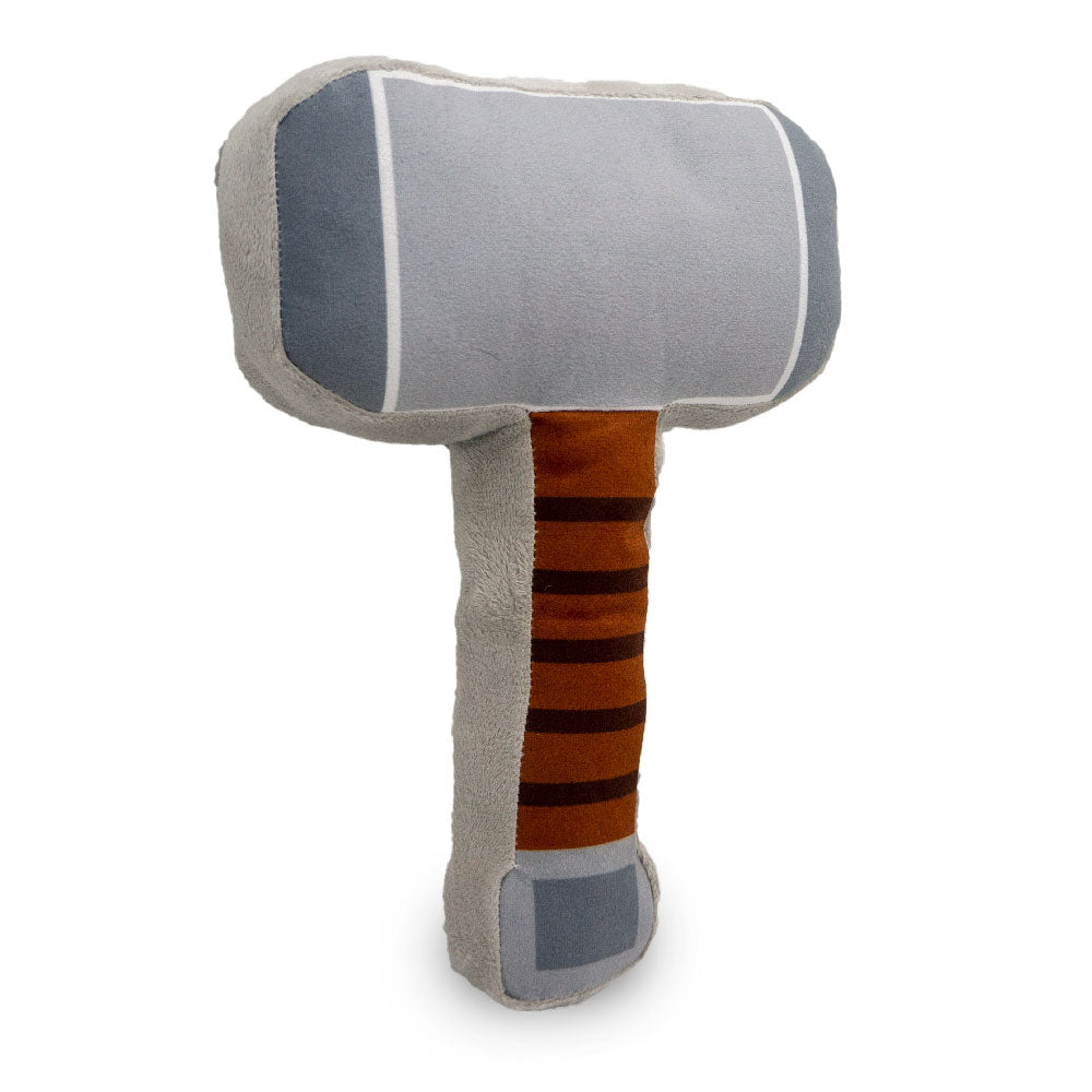 Dog Toy Squeaker Plush - Thors Hammer Grays Browns