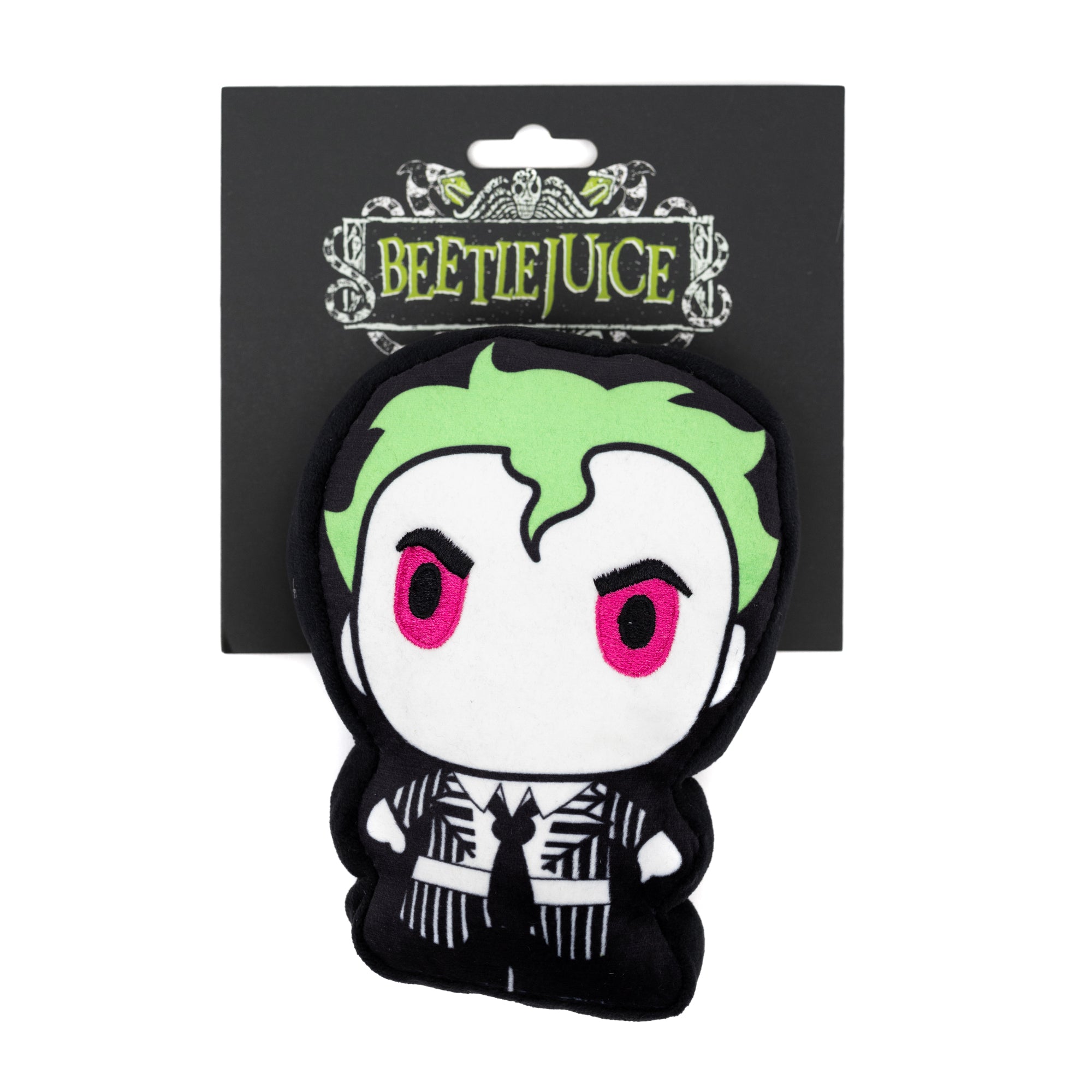 Dog Toy Squeaker Plush - Chibi Beetlejuice Standing Pose 
