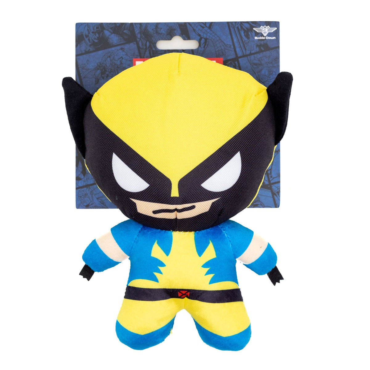 Dog Toy Squeaker Plush - X-Men Wolverine Full Body Standing Pose 