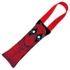 MARVEL DEADPOOL

Dog Toy Squeaky Tug Toy - Deadpool Face + Deadpool Logo2 Black/Red/White - RED Handle Webbing