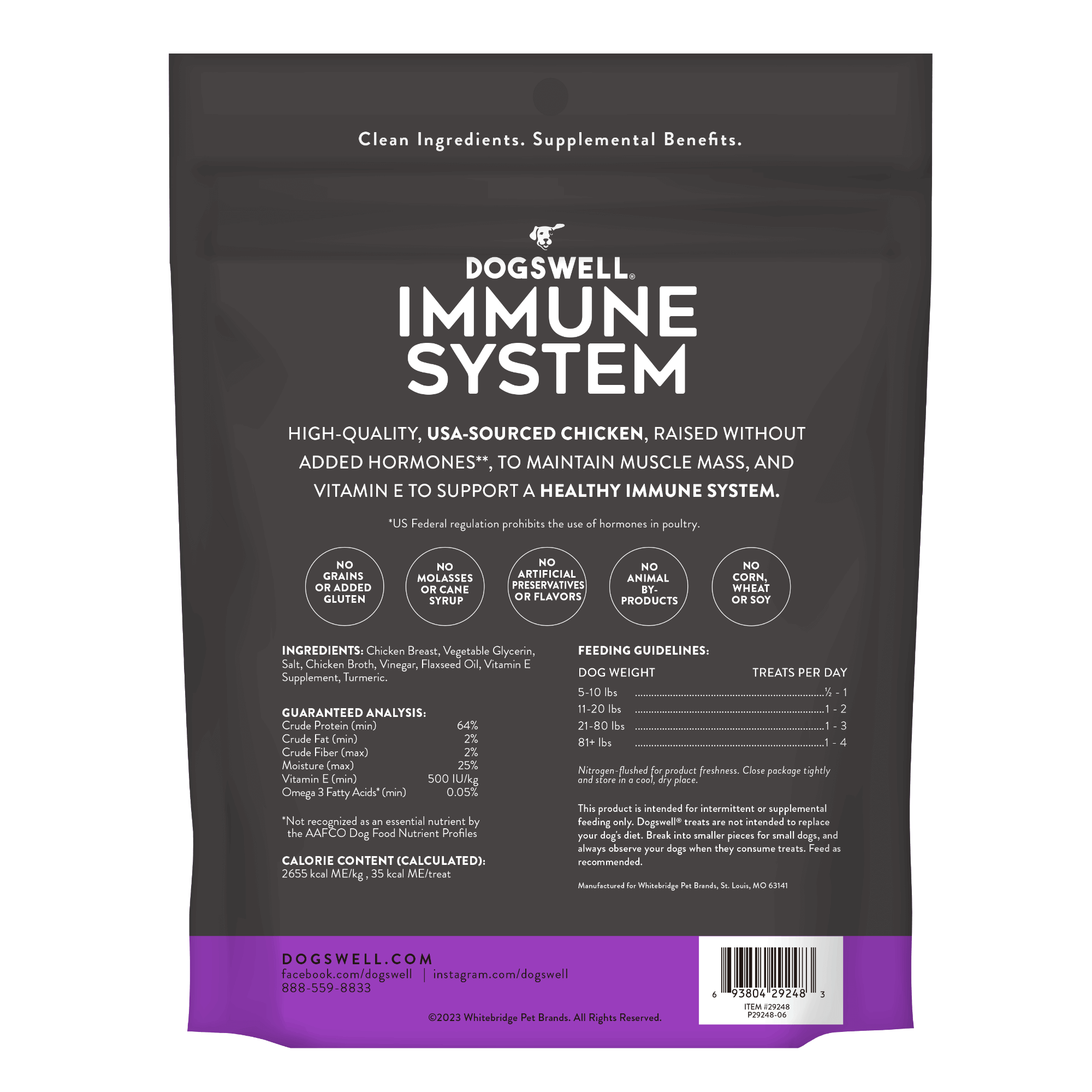 Dogswell Immune System Jerky Treats, Chicken Breast (24oz) - HT Animal Supply