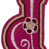 Curly Pink D - Patch