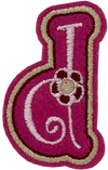 Curly Pink D - Patch