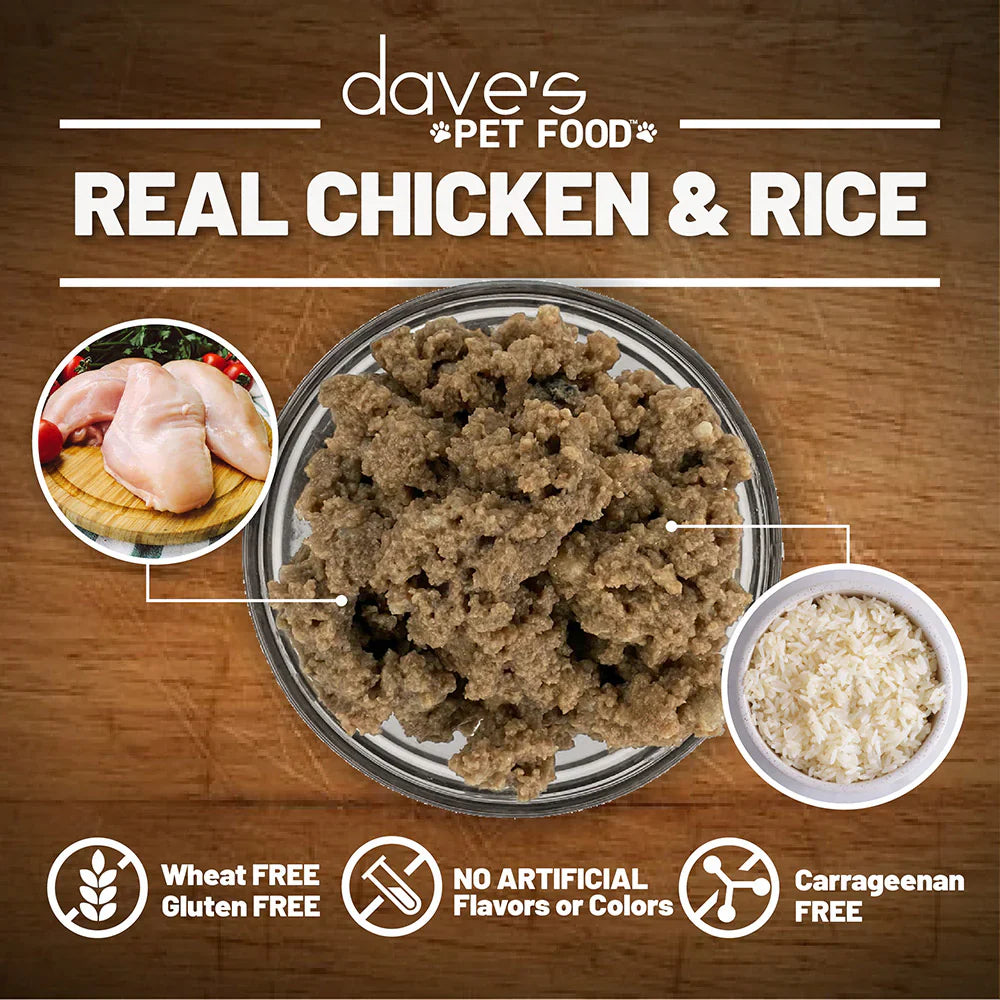Daves Restricted Diet Bland for Dogs - Chicken and Rice (13.2oz)