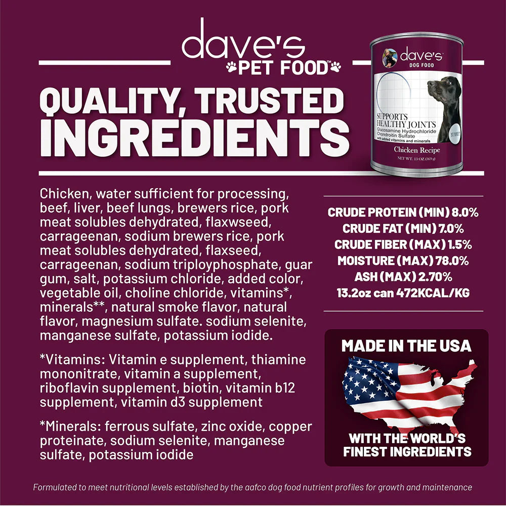 Daves Healthy Joint Formula For Dogs (13.2oz)