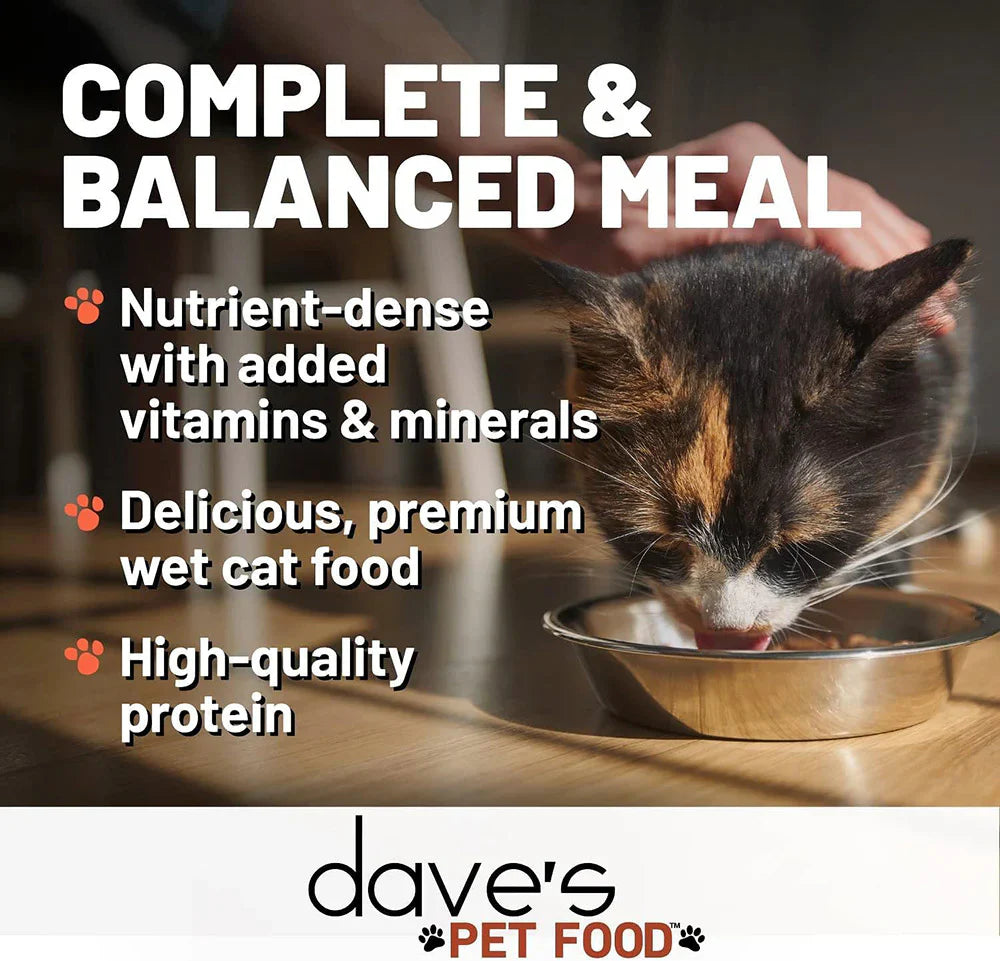 Daves Naturally Healthy Turkey Dinner Pat Wet Cat Food (12.5oz)