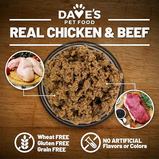 Daves 95% Premium Meats Chicken & Beef For Dogs (13oz)