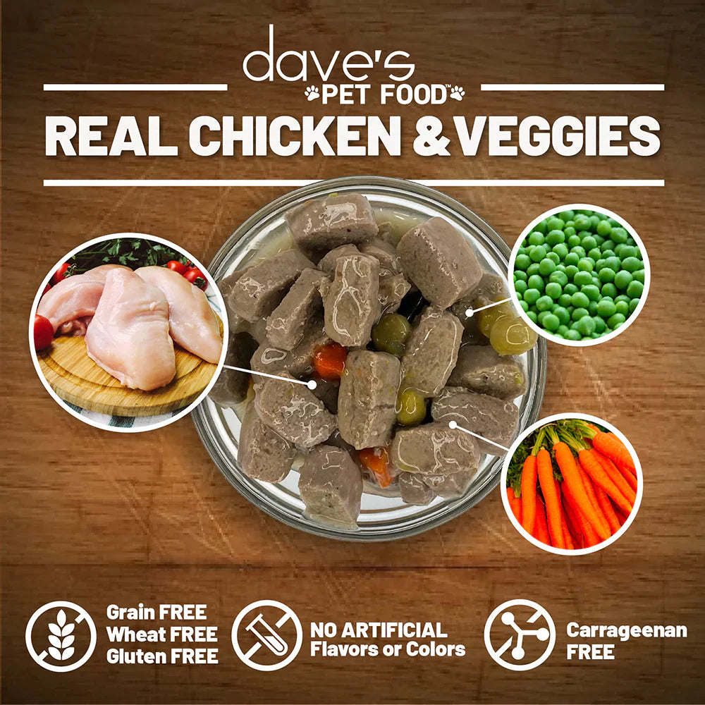 Daves Stewlicious Chicken & Vegetable Stew For Dogs (13.2oz)