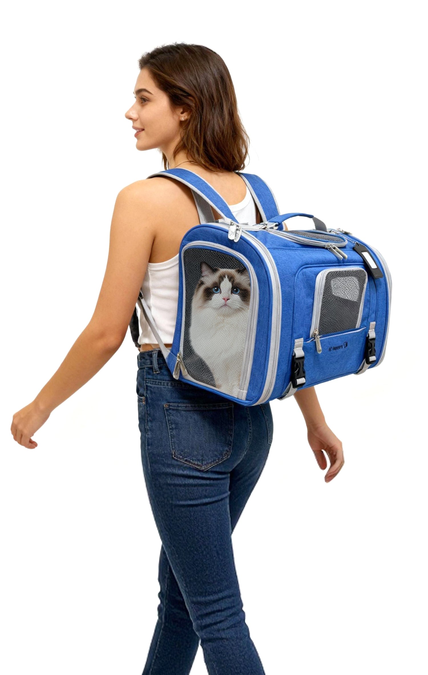 Mr. Peanuts Monterey Series Airline Compliant Horizontal Backpack Pet Carrier | HT Animal Supply