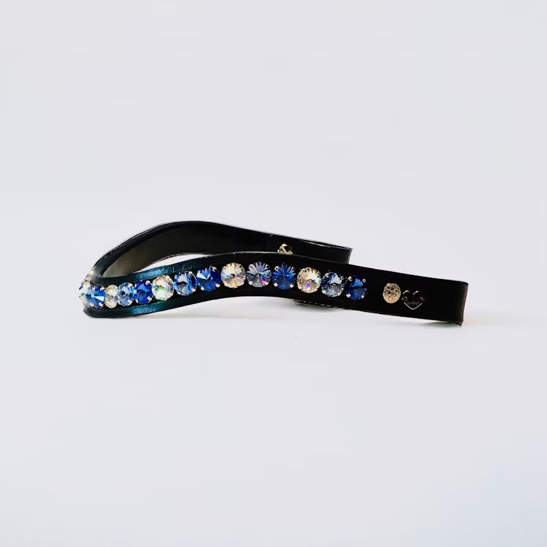 Delight Browband #4 - Sapphire, Light Sapphire & Crystal