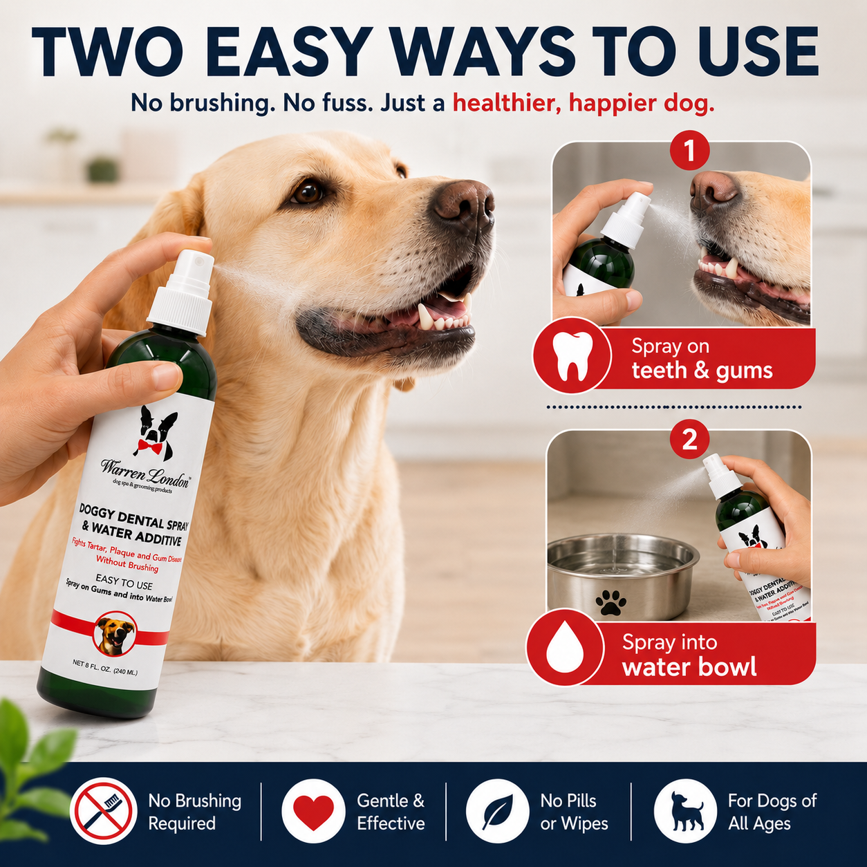 Doggy Dental Spray & Water Additive | HT Animal Supply