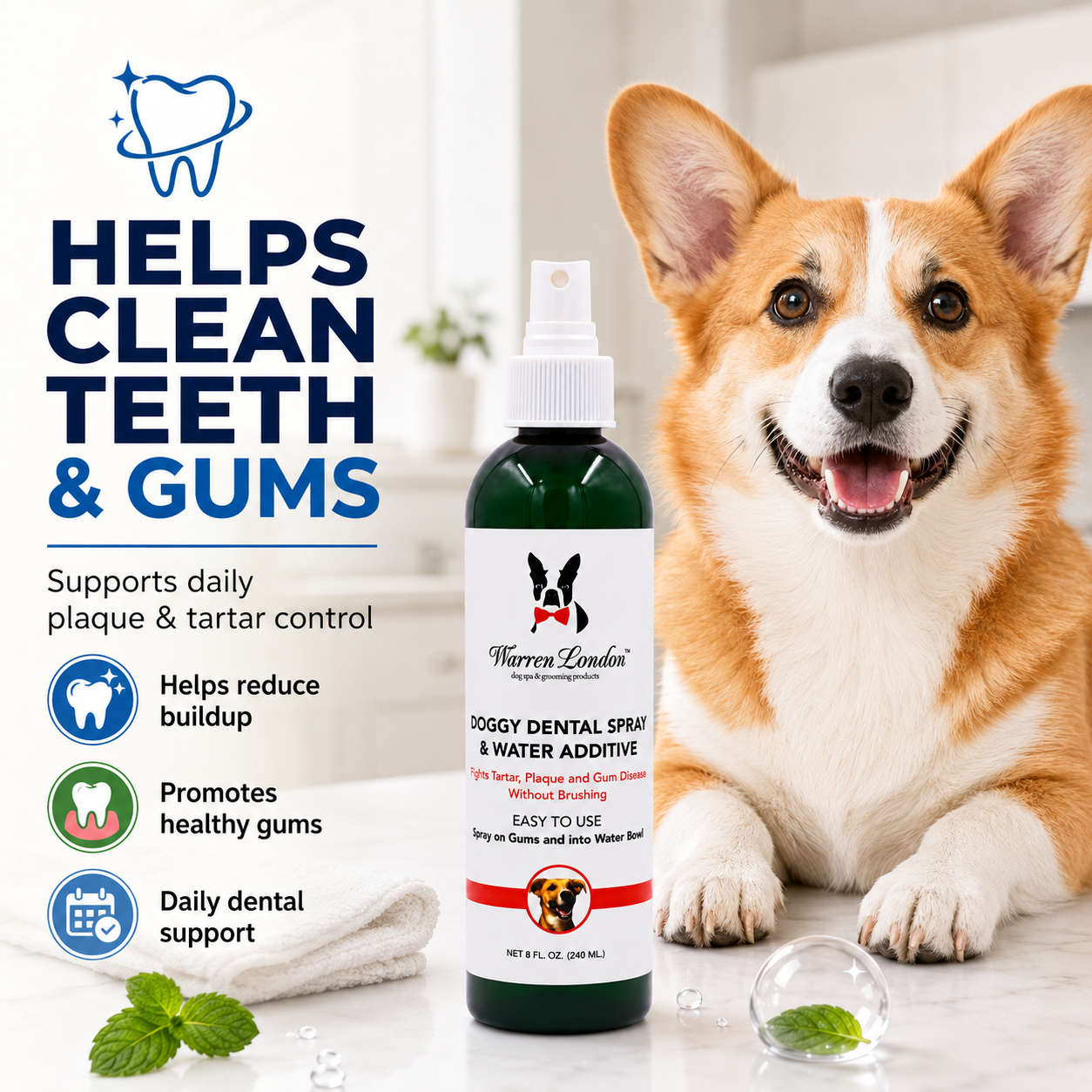 Doggy Dental Spray & Water Additive | HT Animal Supply