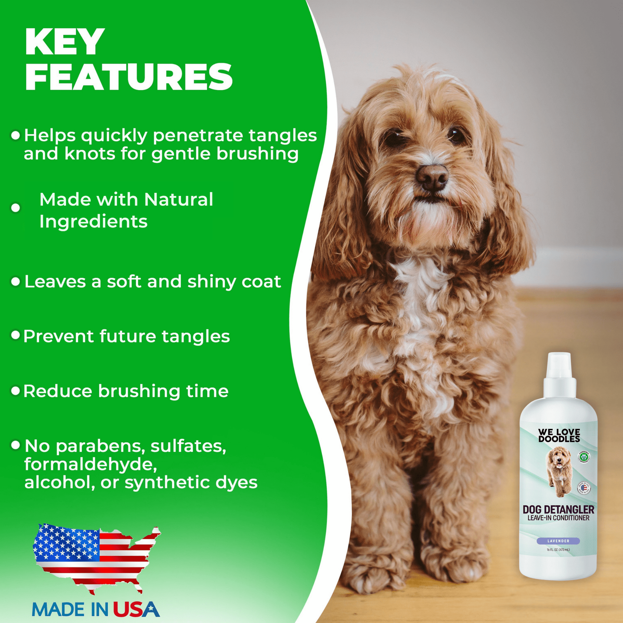 Puppy Grooming Kit - Brush, Shampoo & Detangler