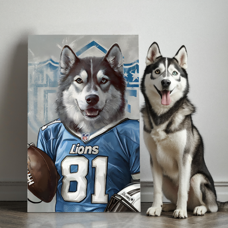 Paws and Play Football Edition Texture Portrait