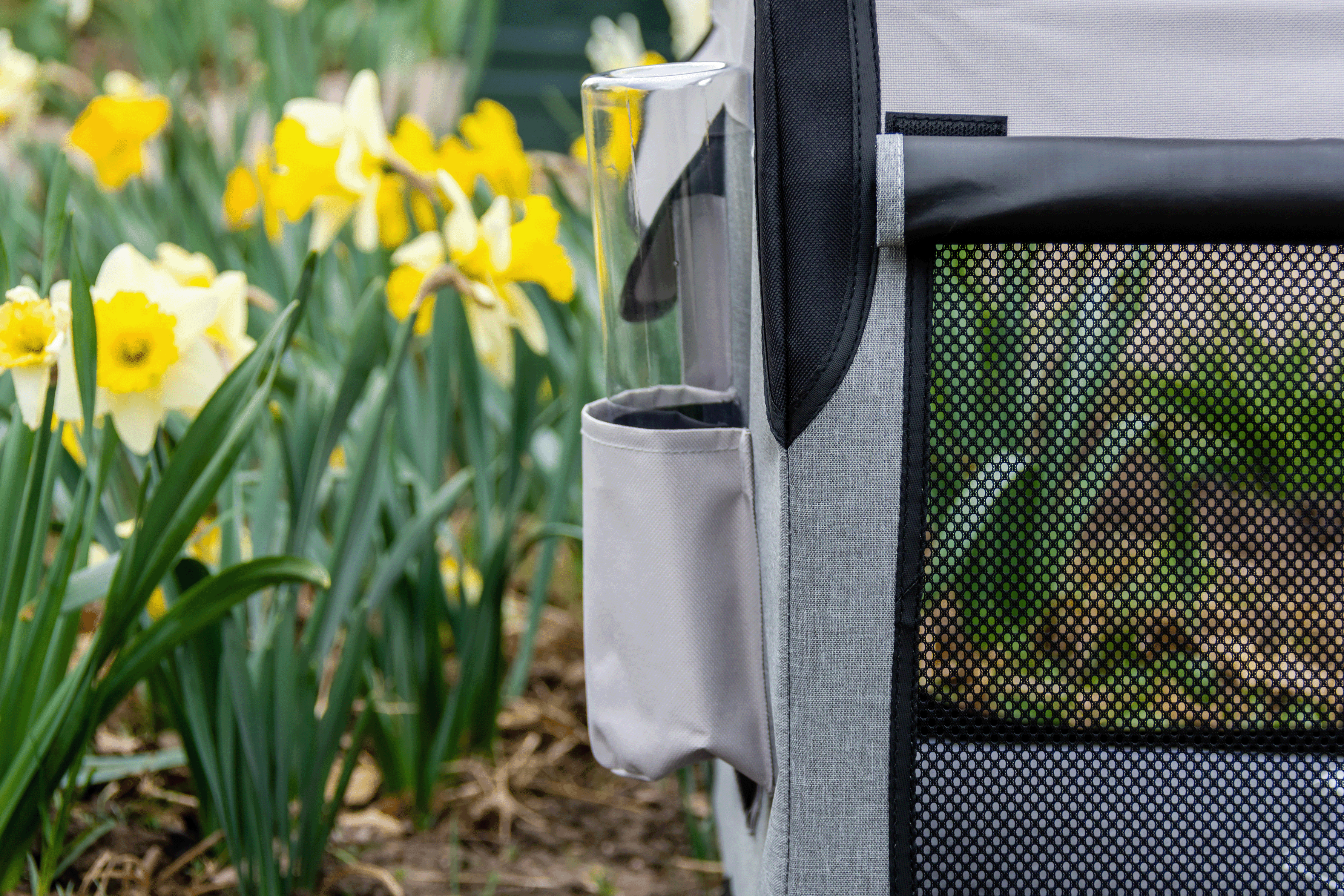 Water Bottle Dispenser For The Foldable Travel Dog Crate By DogGoods ™