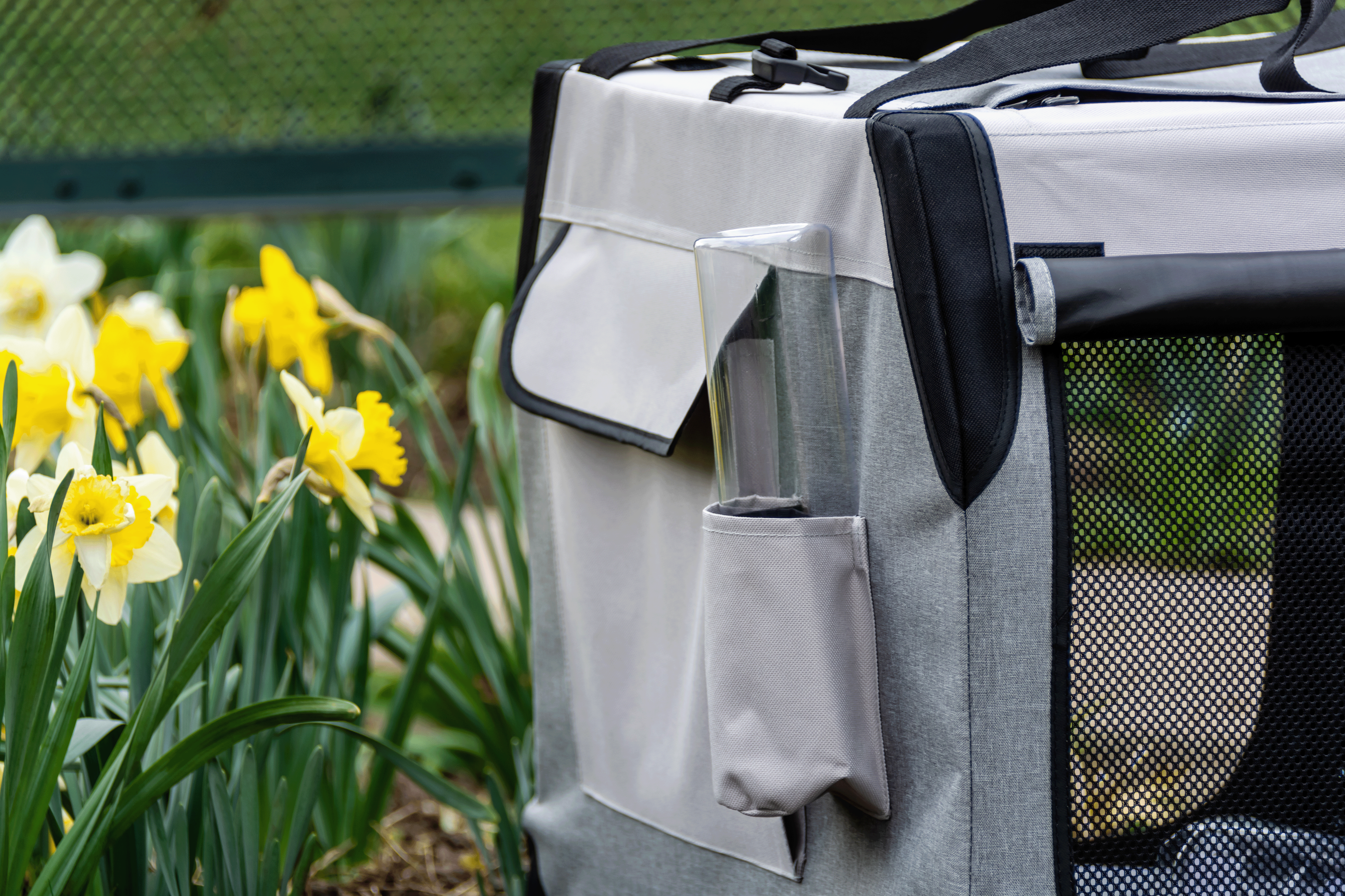 Water Bottle Dispenser For The Foldable Travel Dog Crate By DogGoods ™