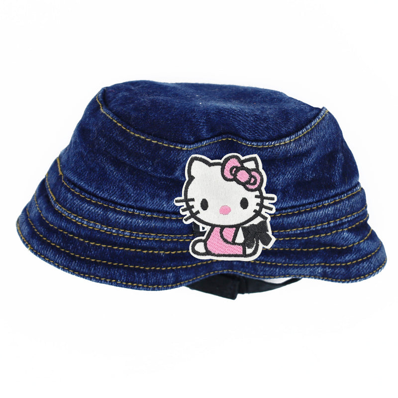 Dog Denim Bucket Hat - Hello Kitty