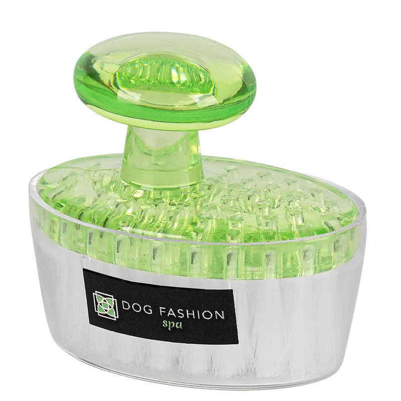 Green Face and Paw Brush by Dog Fashion Spa