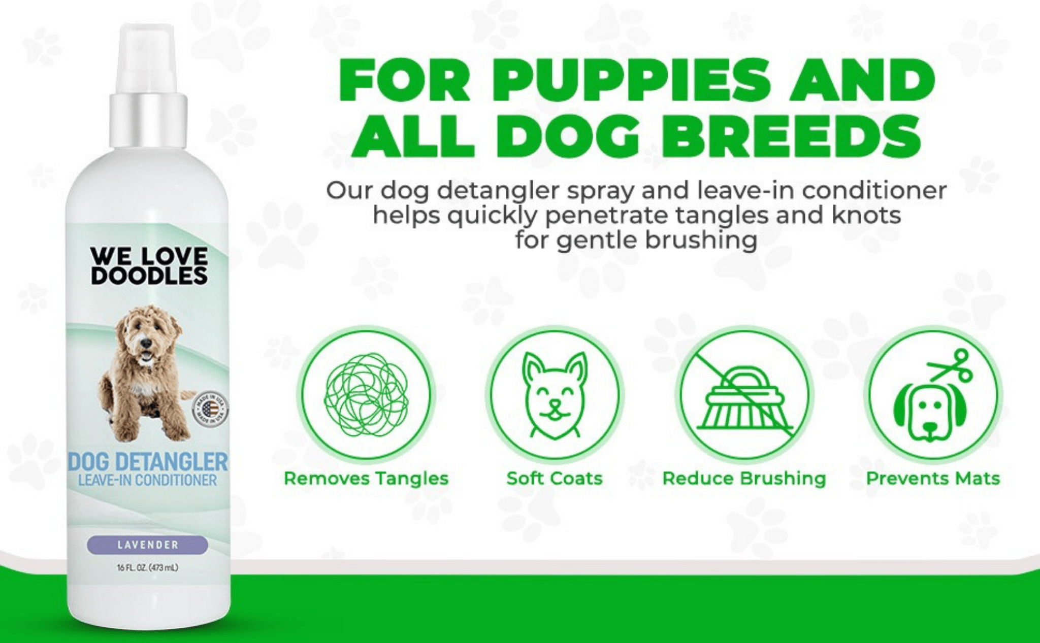 Dog Detangler Spray - Lavender (2 Pack)