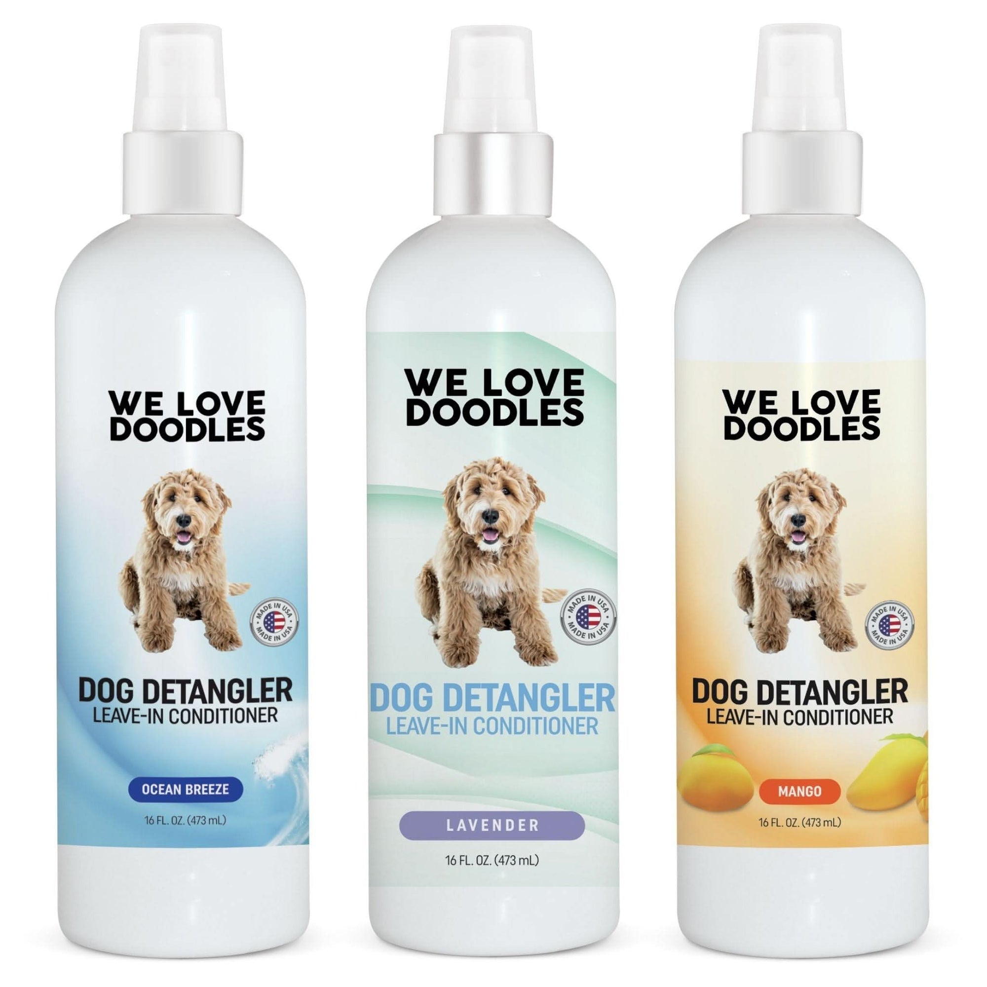 Detangler Variety Dog Bundle – Lavender, Mango & Ocean Breeze
