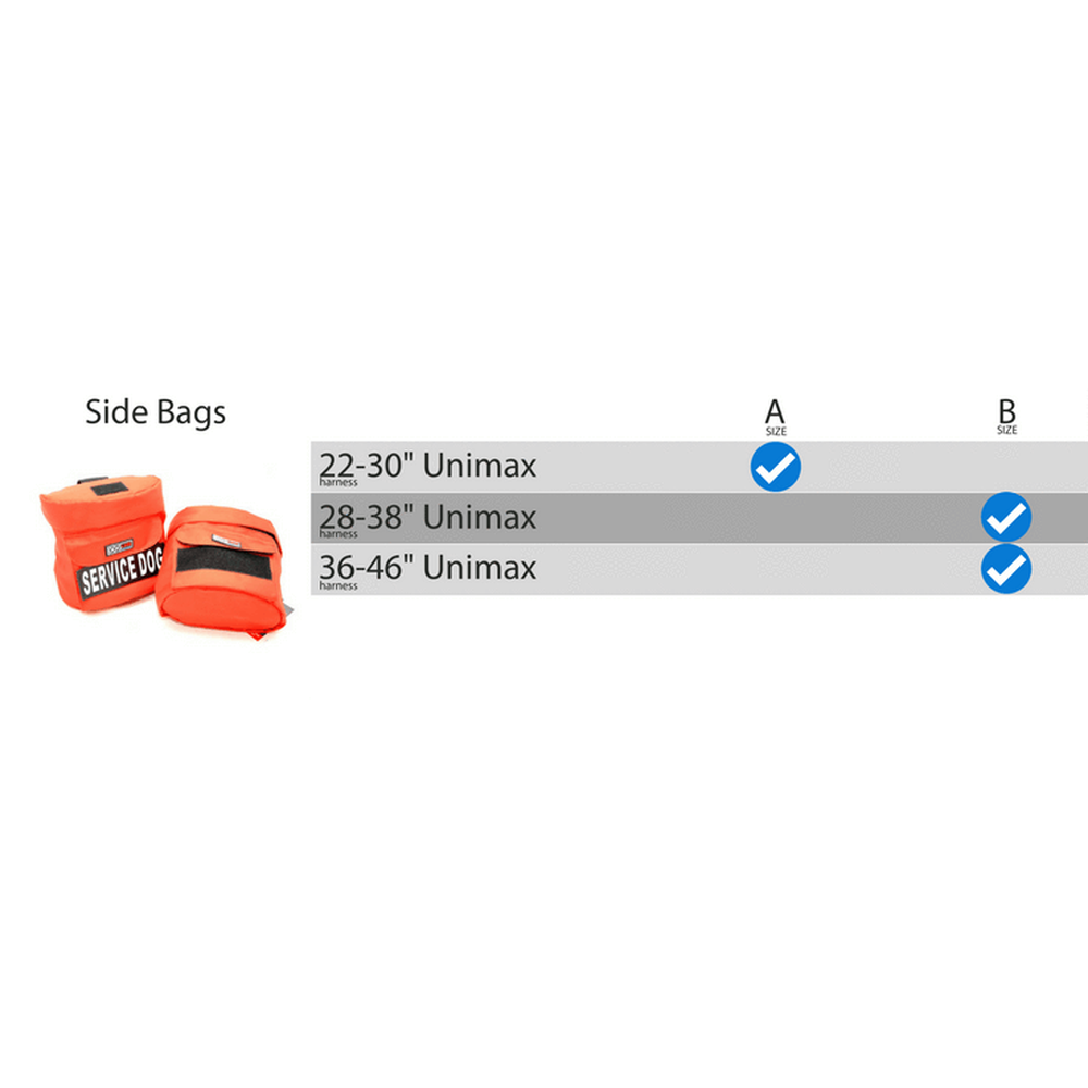 Dogline Removable Utility Side Bags for Dog Harness