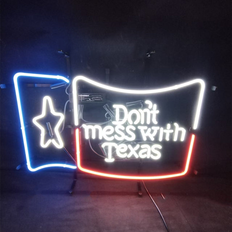 Dont Mess with Texas Lone Star Beer Neon Signs