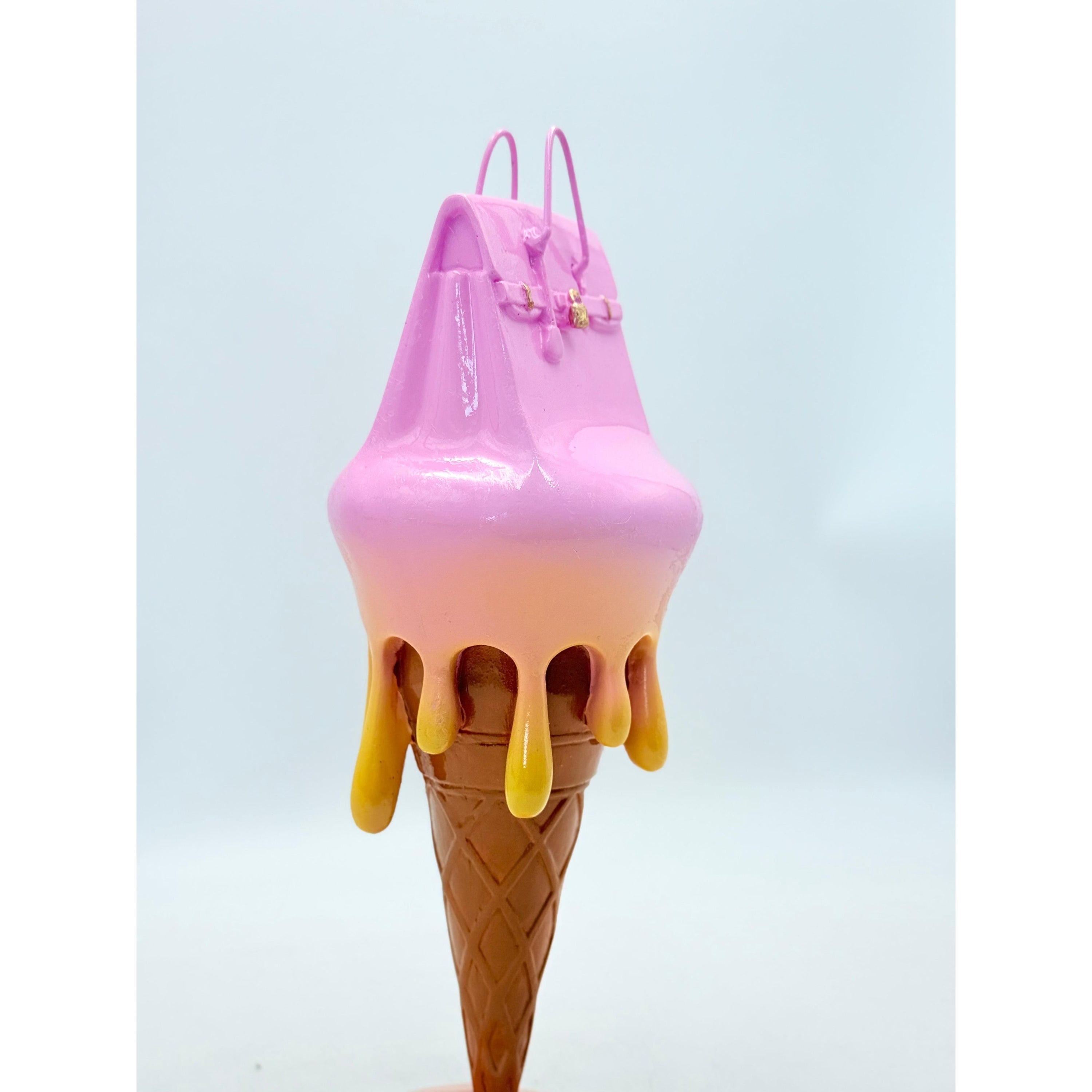 Melty Bag Sculpture - Pink & Yellow Edition Yellow; Pink Sculptural Decor Decorative Product image 3 - HT Animal Supply