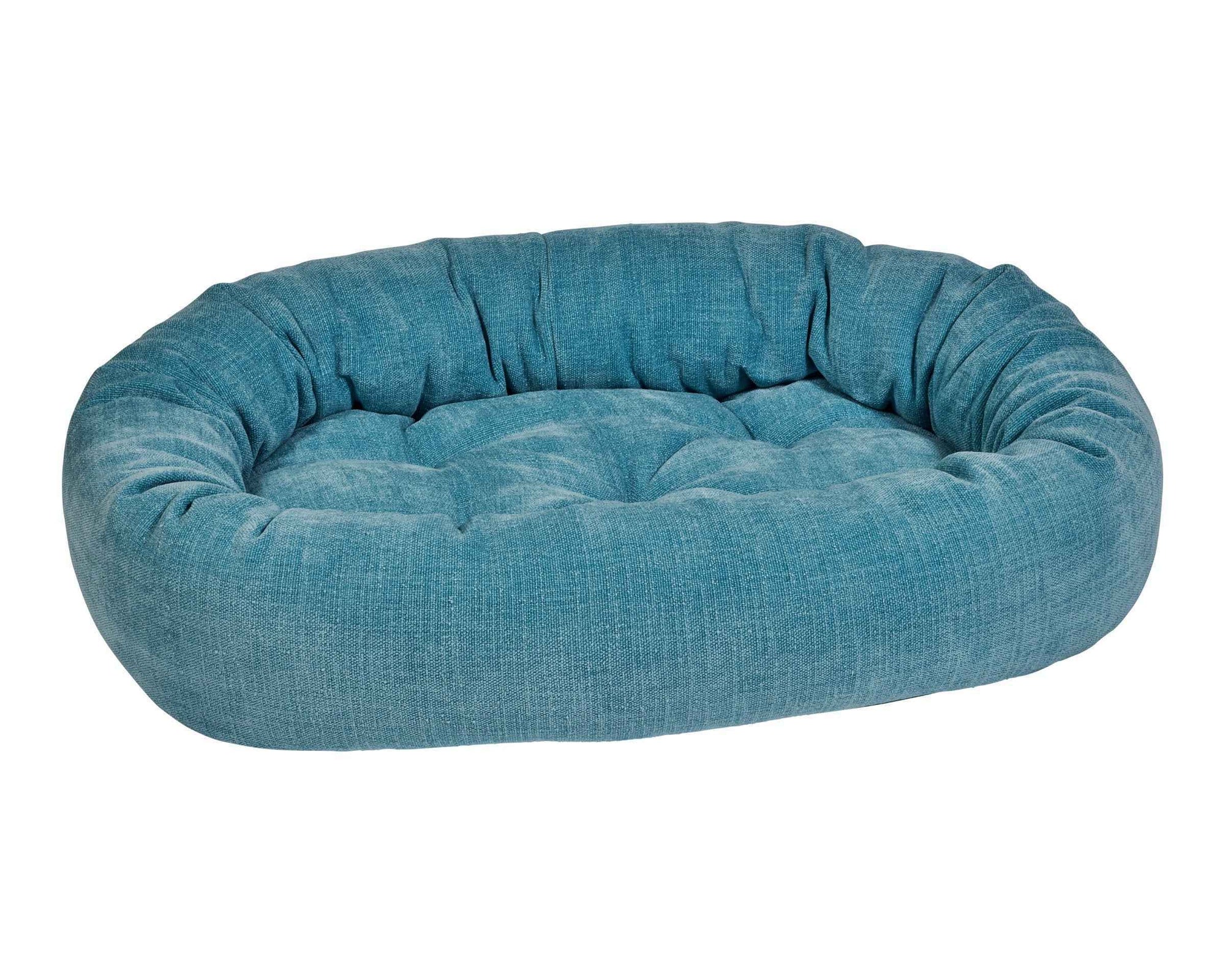 Bowsers Vintage Washed Calming Dog Bed Calming Donut Dog Bed - Plush Nesting Comfort for Secure Sleep