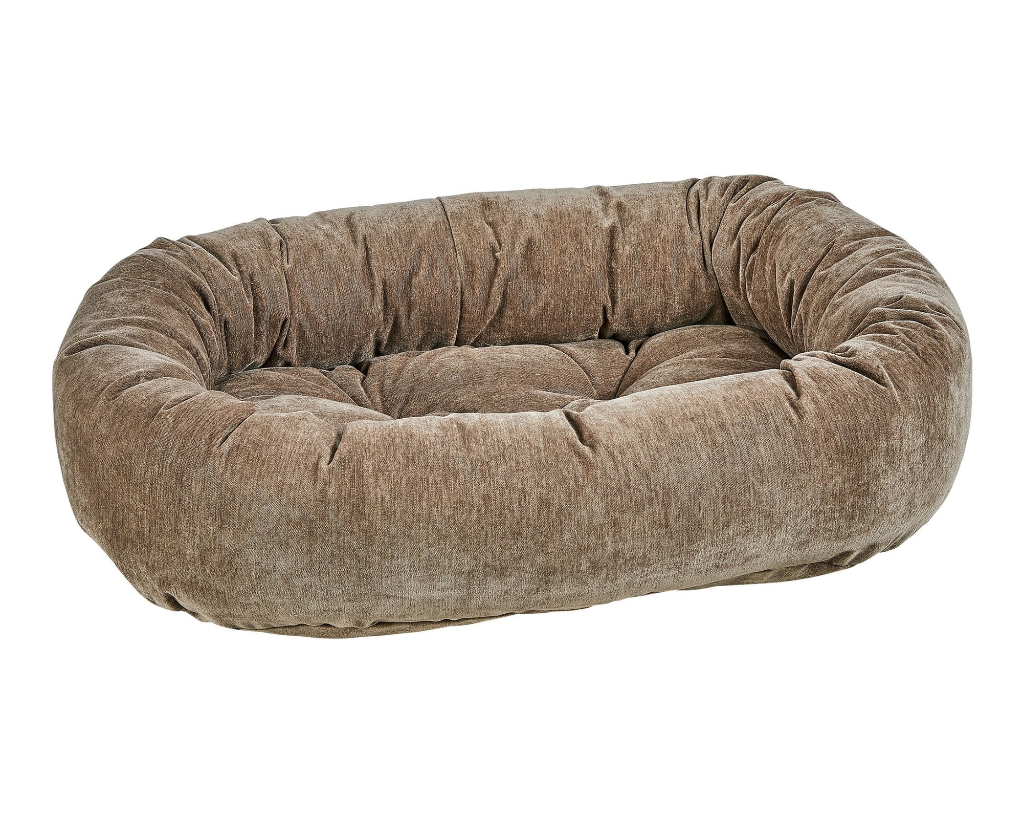 Bowsers Vintage Washed Calming Dog Bed Calming Donut Dog Bed - Plush Nesting Comfort for Secure Sleep