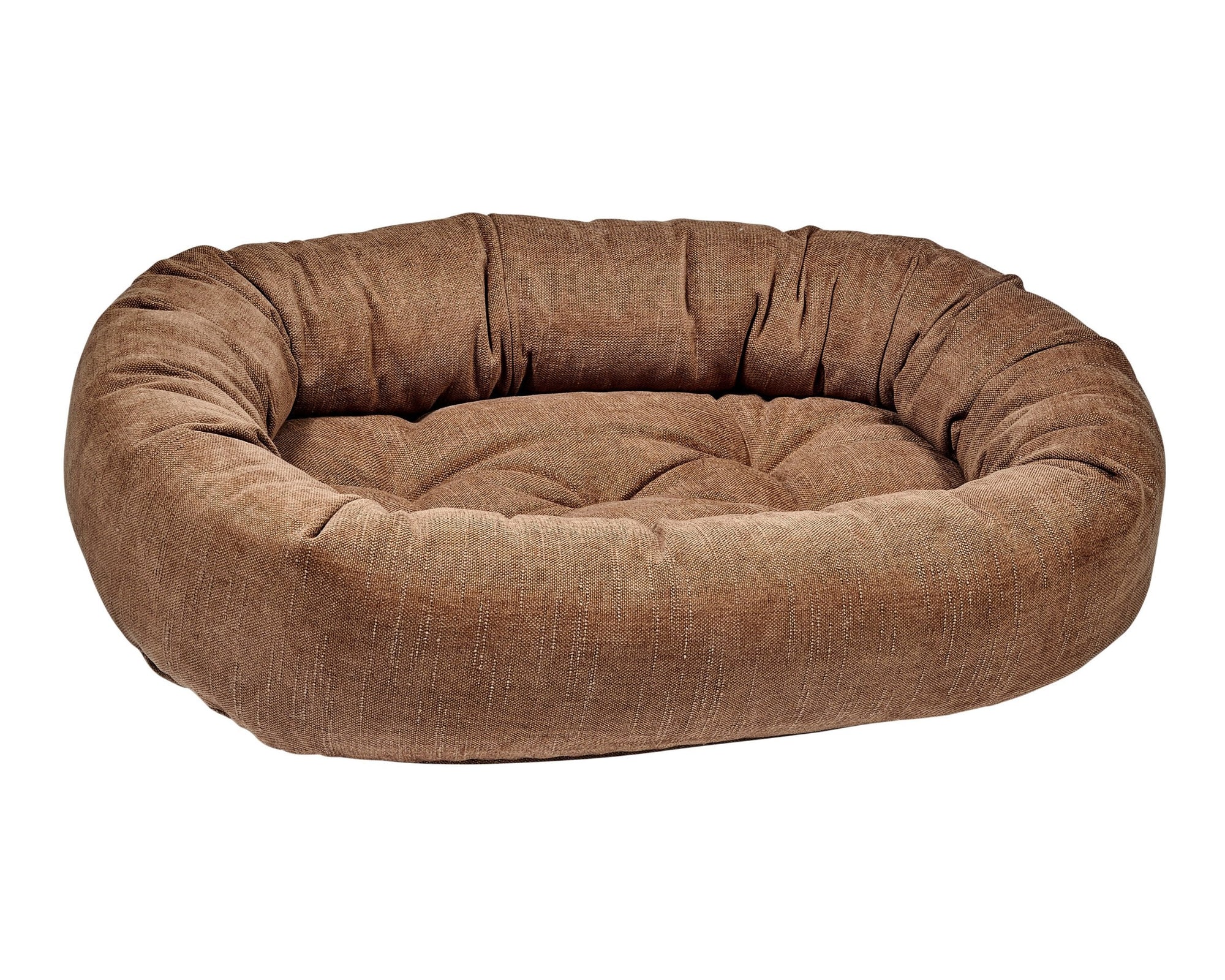 Bowsers Vintage Washed Calming Dog Bed Calming Donut Dog Bed - Plush Nesting Comfort for Secure Sleep