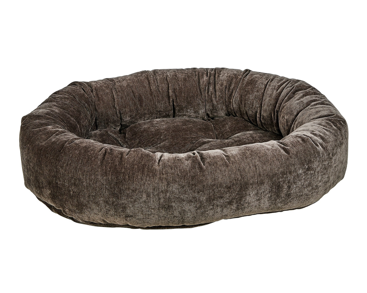 Bowsers Vintage Washed Calming Dog Bed Calming Donut Dog Bed - Plush Nesting Comfort for Secure Sleep