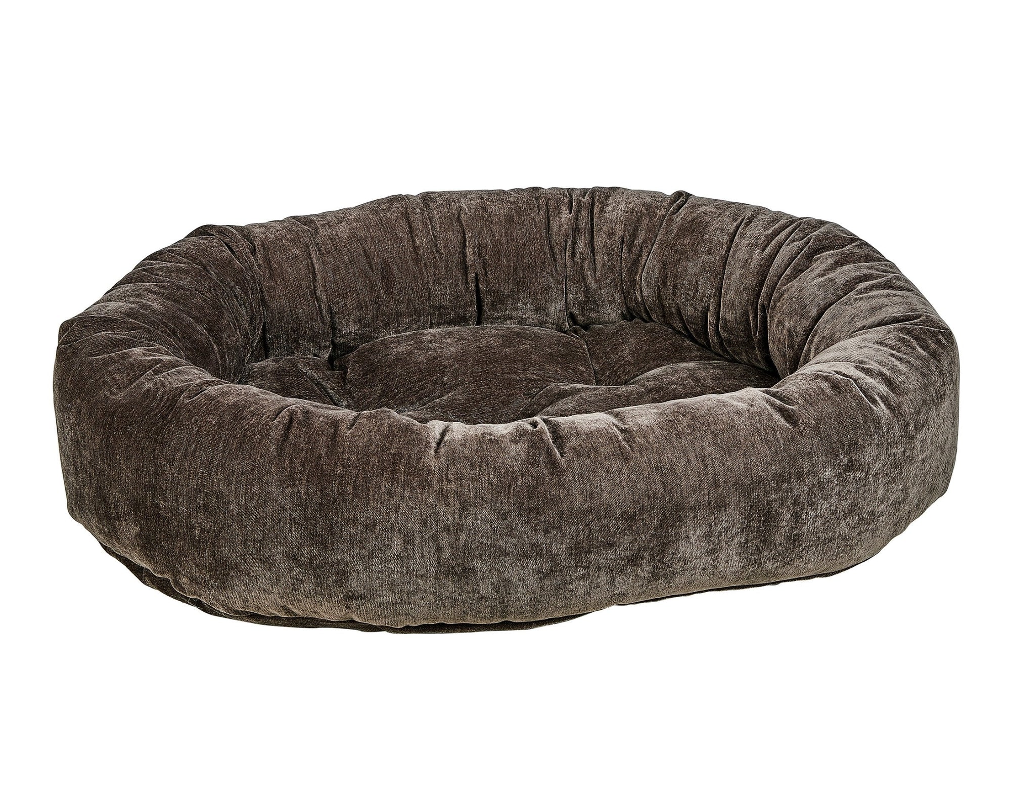 Bowsers Vintage Washed Calming Dog Bed Calming Donut Dog Bed - Plush Nesting Comfort for Secure Sleep