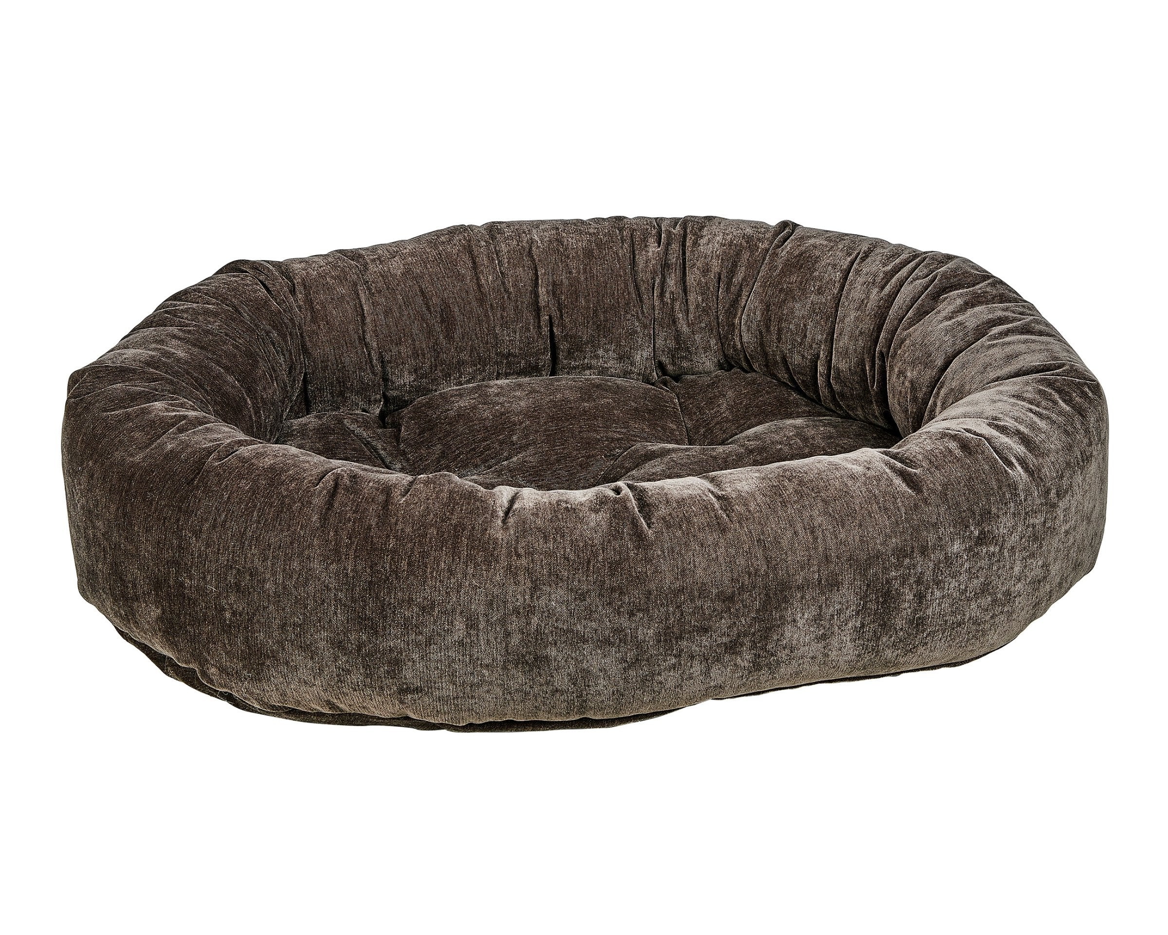 Bowsers Vintage Washed Calming Dog Bed Calming Donut Dog Bed – Plush Nesting Comfort for Secure Sleep