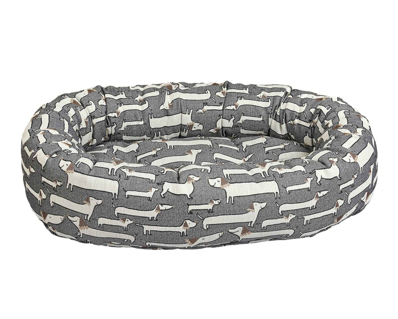 Donut Bed Designer Prints Calming Dog Bed