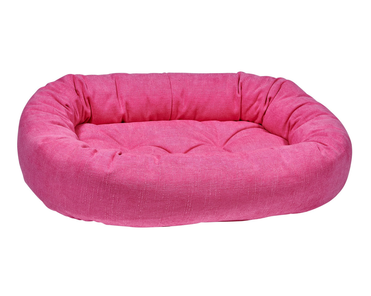 Bowsers Vintage Washed Calming Dog Bed Calming Donut Dog Bed - Plush Nesting Comfort for Secure Sleep