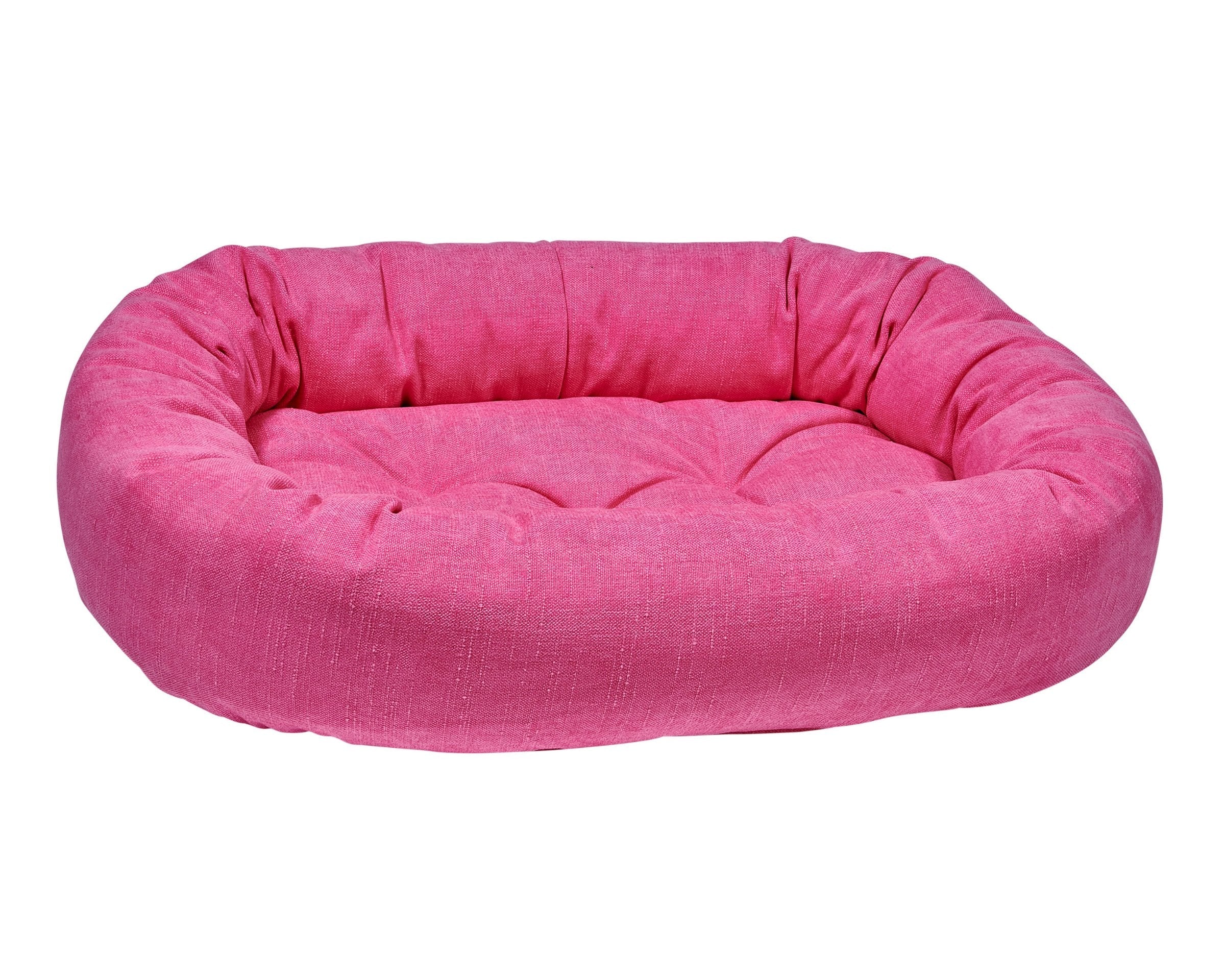 Bowsers Vintage Washed Calming Dog Bed Calming Donut Dog Bed – Plush Nesting Comfort for Secure Sleep
