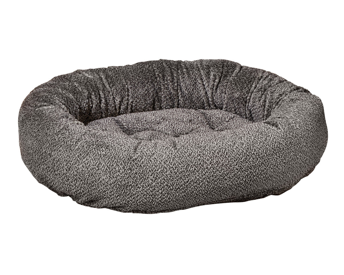 Bowsers Soft Textures Calming Donut Dog Bed - Premium Plush Round Bed