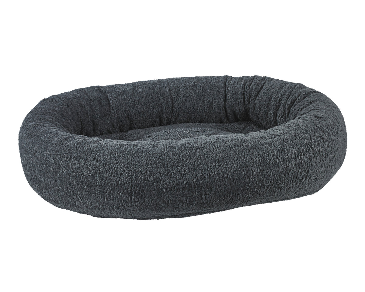 Bowsers Soft Textures Calming Donut Dog Bed - Premium Plush Round Bed