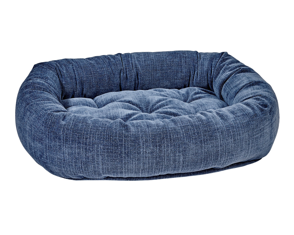 Bowsers Vintage Washed Calming Dog Bed Calming Donut Dog Bed - Plush Nesting Comfort for Secure Sleep
