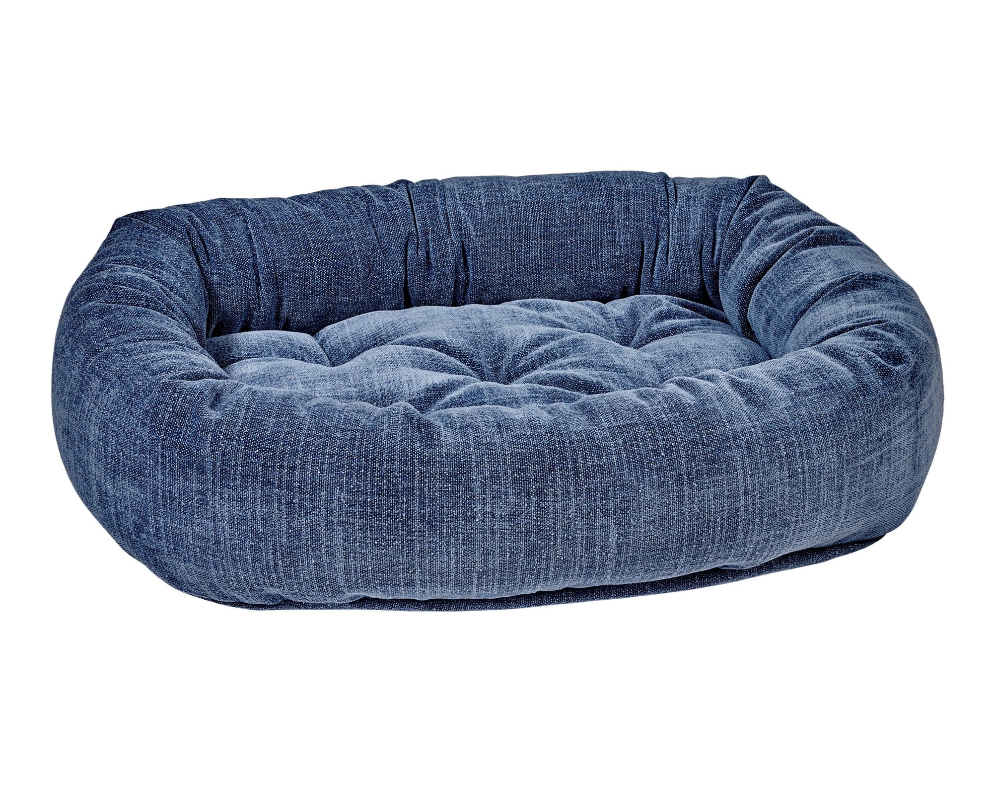 Bowsers Vintage Washed Calming Dog Bed Calming Donut Dog Bed - Plush Nesting Comfort for Secure Sleep
