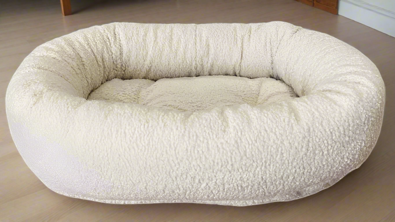 Donut Bed Ivory Sheepskin