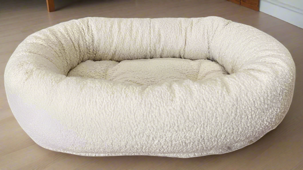 Donut Bed Ivory Sheepskin
