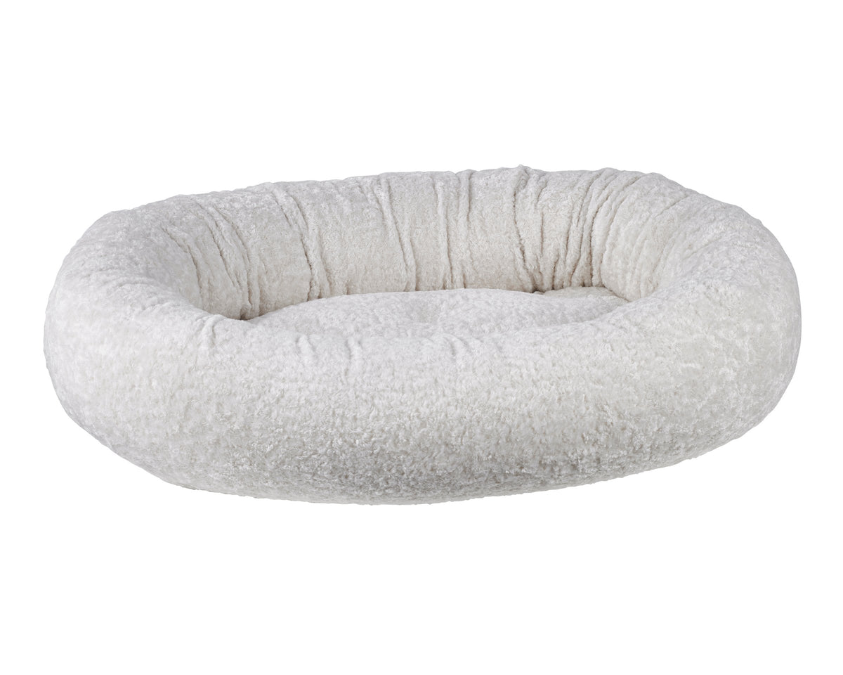 Bowsers Soft Textures Calming Donut Dog Bed - Premium Plush Round Bed