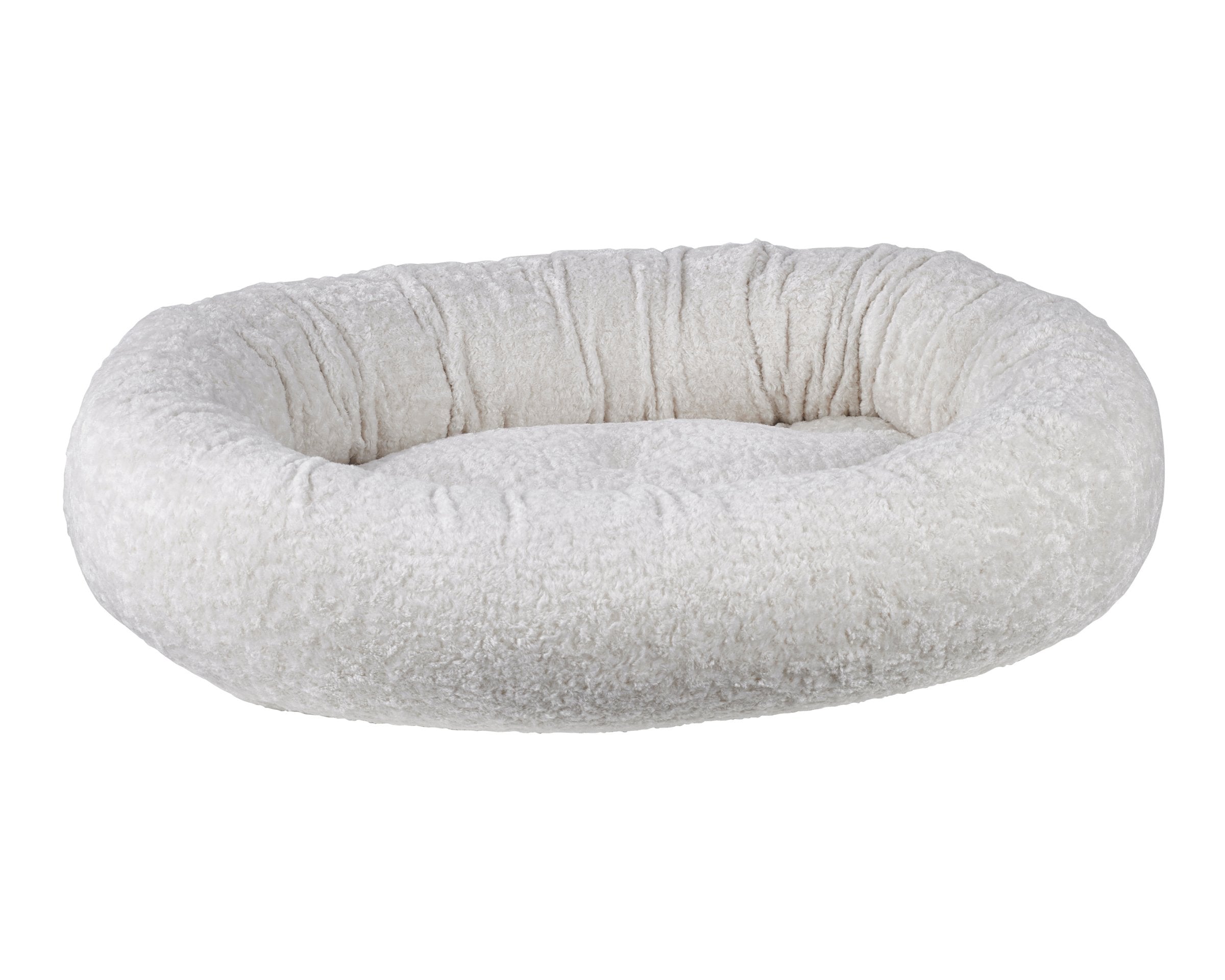 Bowsers Soft Textures Calming Donut Dog Bed – Premium Plush Round Bed