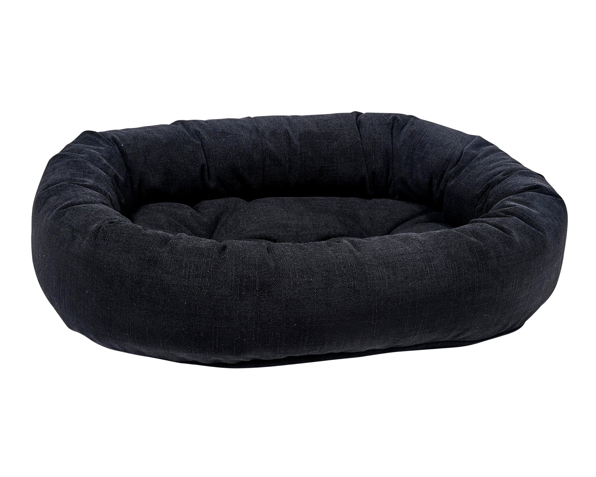 Bowsers Vintage Washed Calming Dog Bed Calming Donut Dog Bed - Plush Nesting Comfort for Secure Sleep